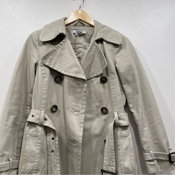 ZARA double breasted belted trench coat size medium - Picture 11 of 11